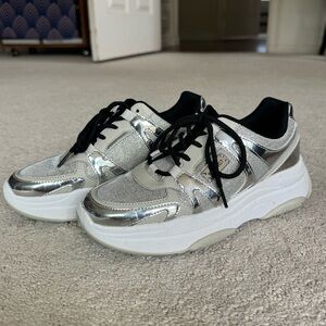 Metallic Nine West Sneakers